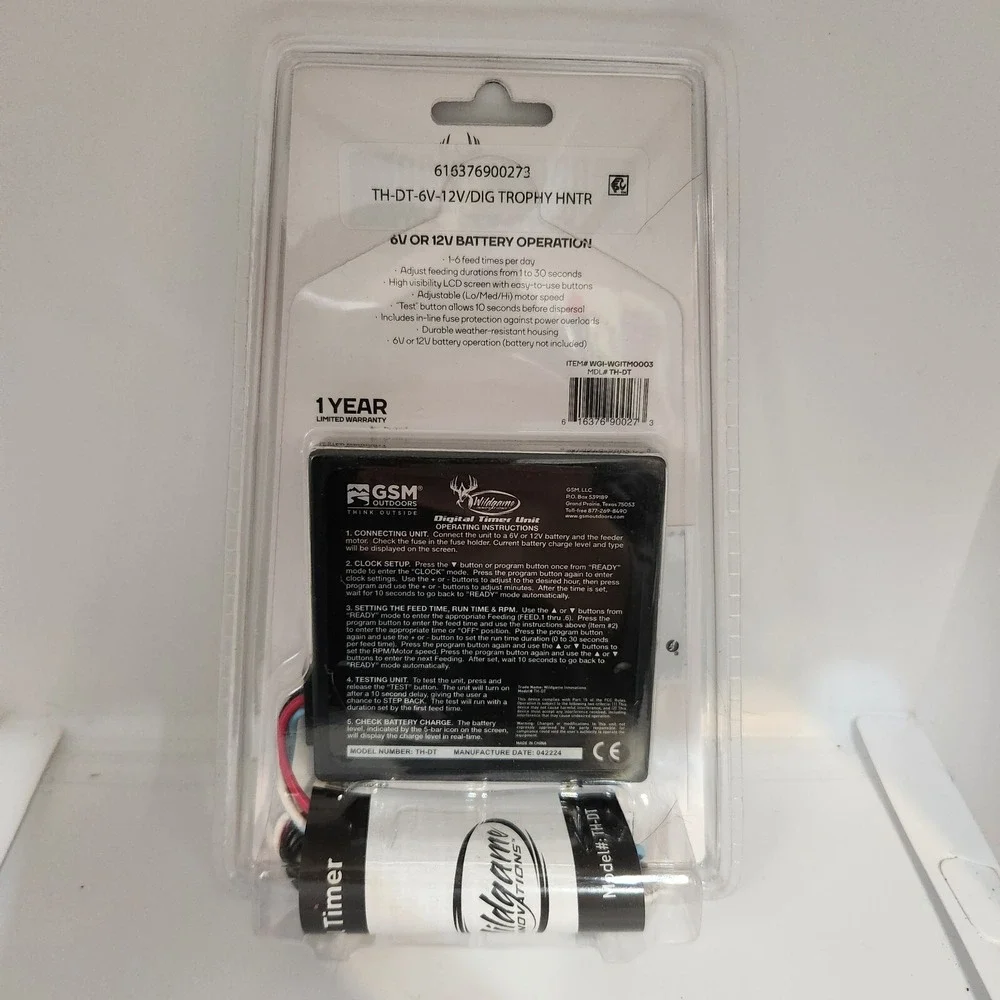 Digital Controller 6V or 12V Battery Operation by Wildgame Innovations‎ New